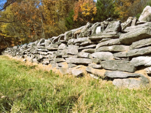 DML rebuilt drystack rock wall